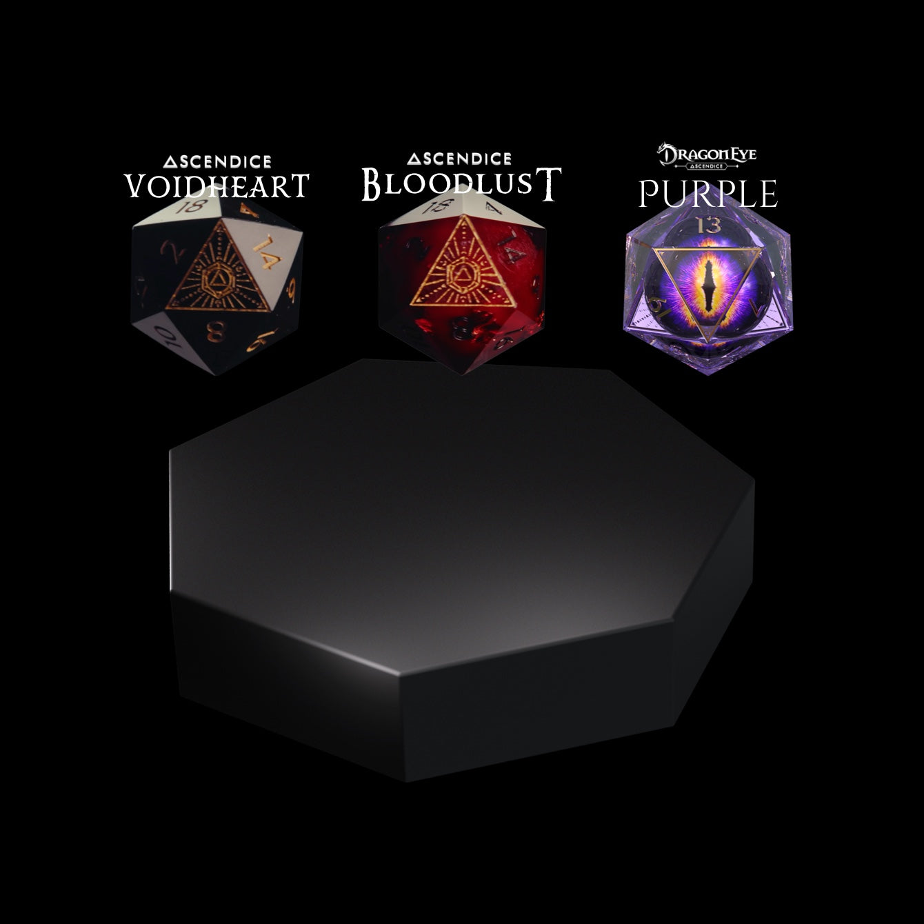 Ascendice Sets - Floating Dice for D&D