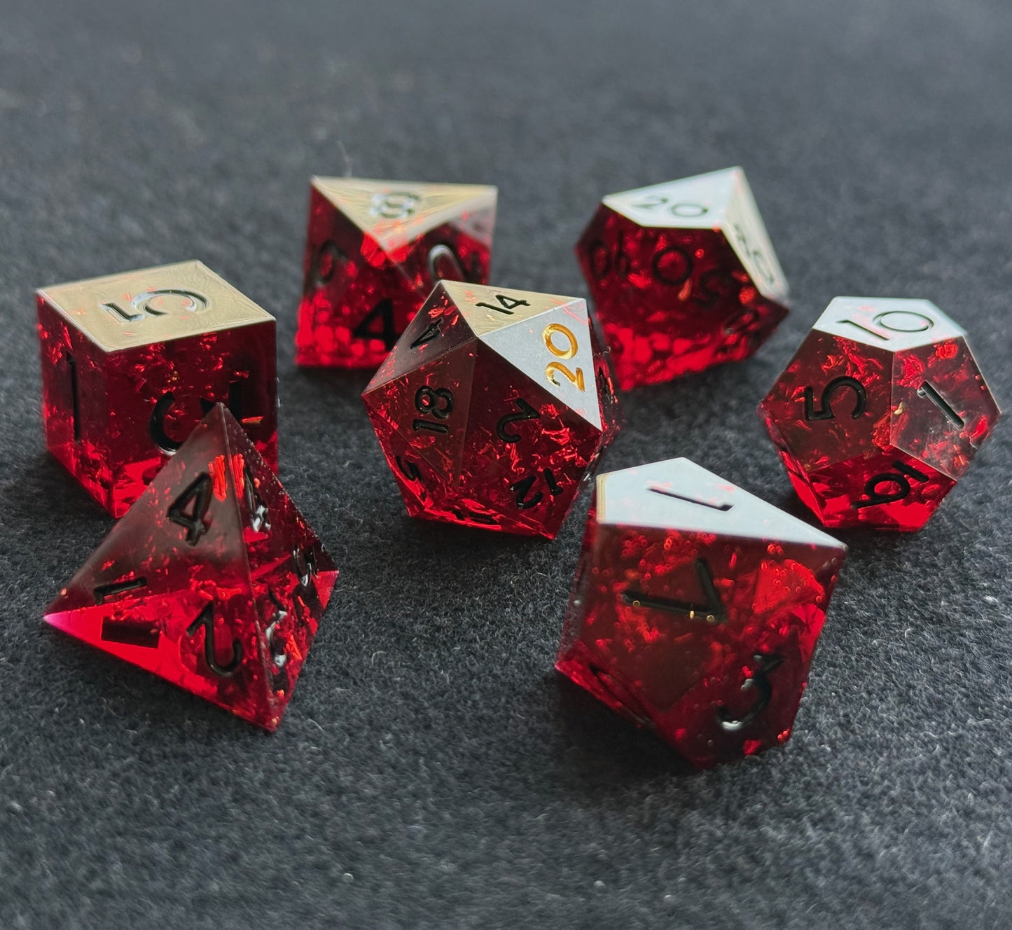 Full Polyhedral Companion Dice Sets