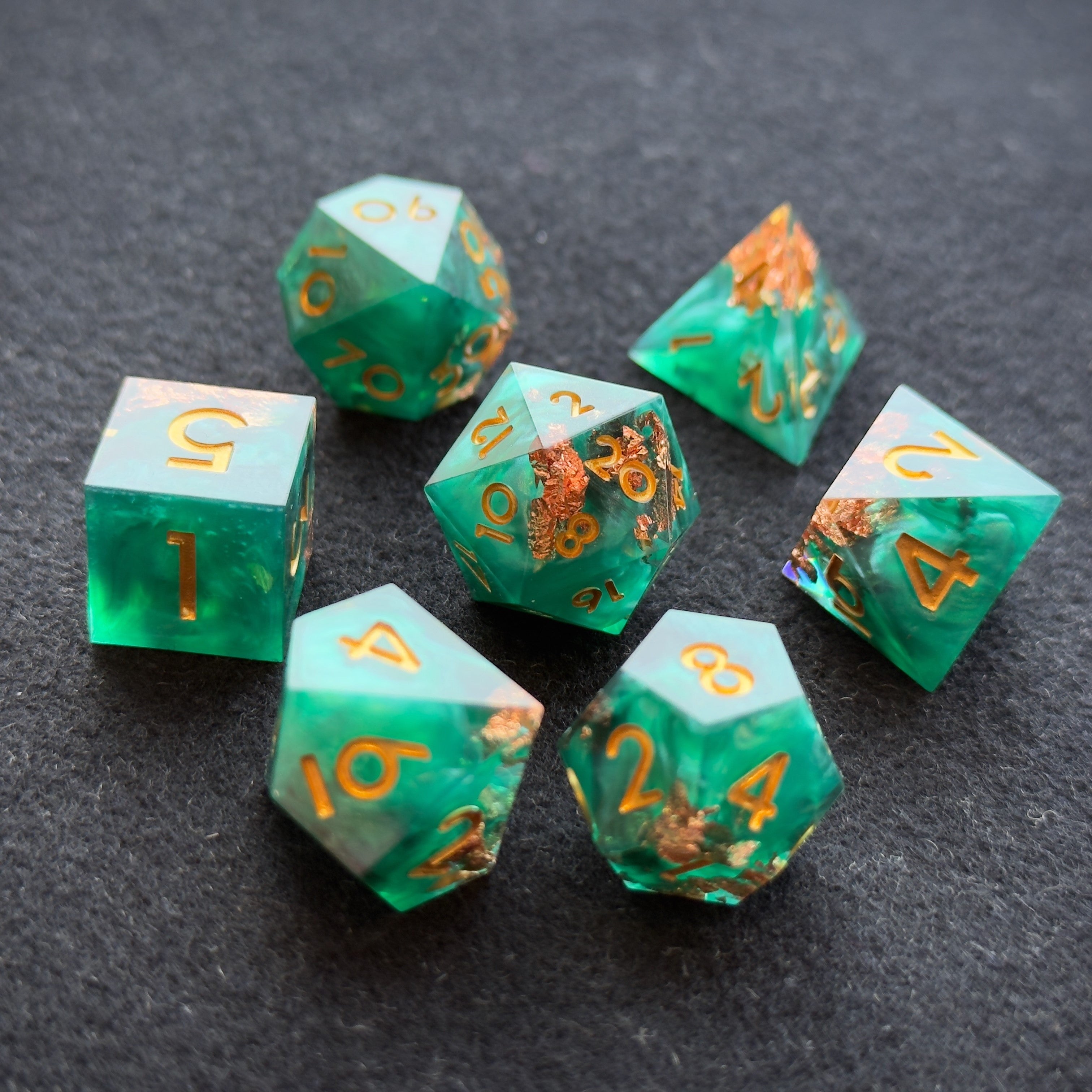 Full Polyhedral Companion Dice Sets