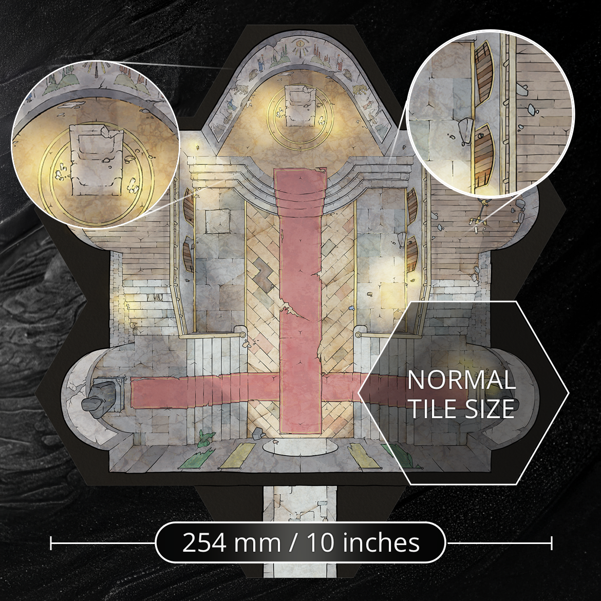 Realm Brew: Underground Throne Room Scenario Tile