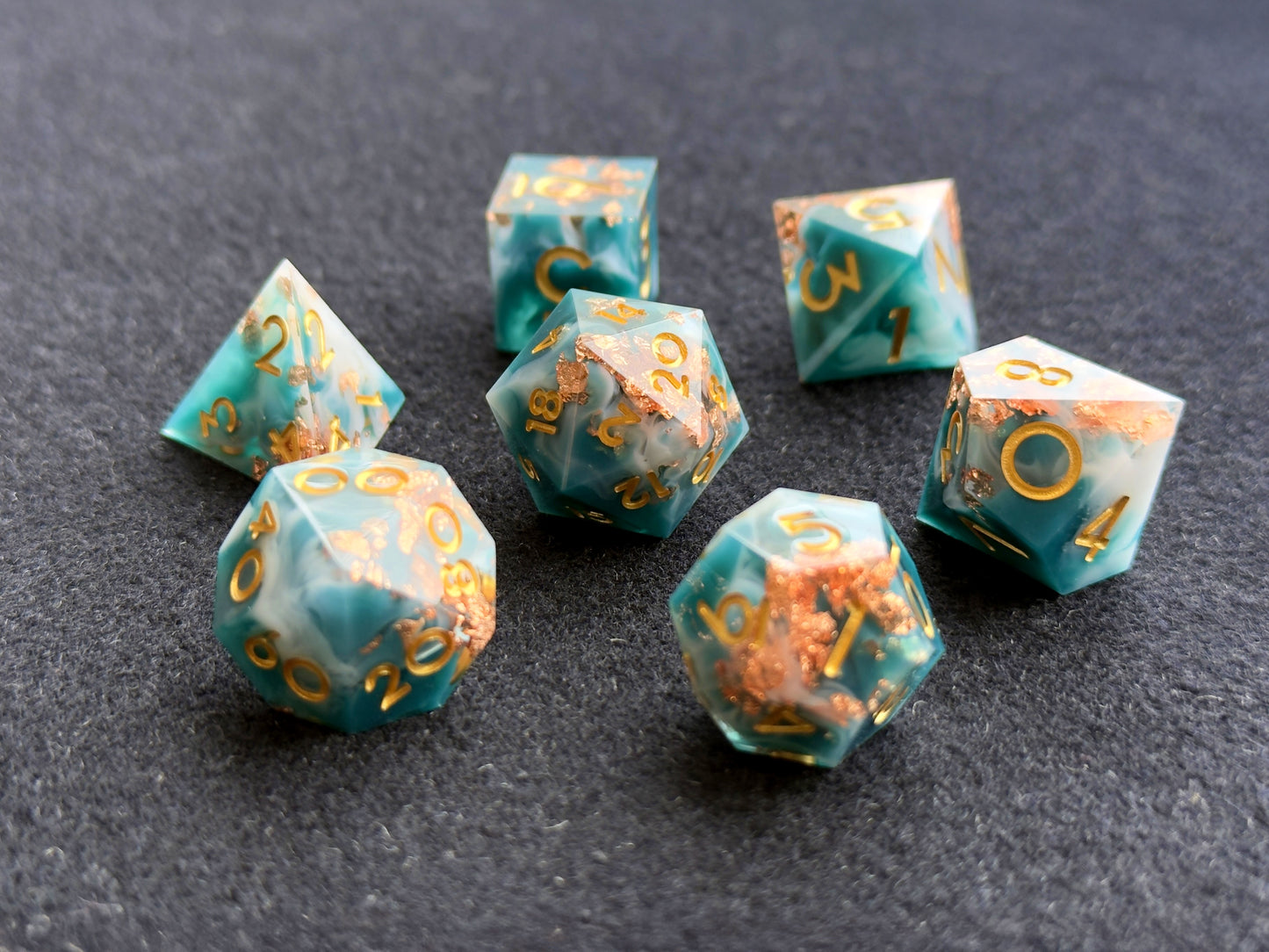 Full Polyhedral Companion Dice Sets