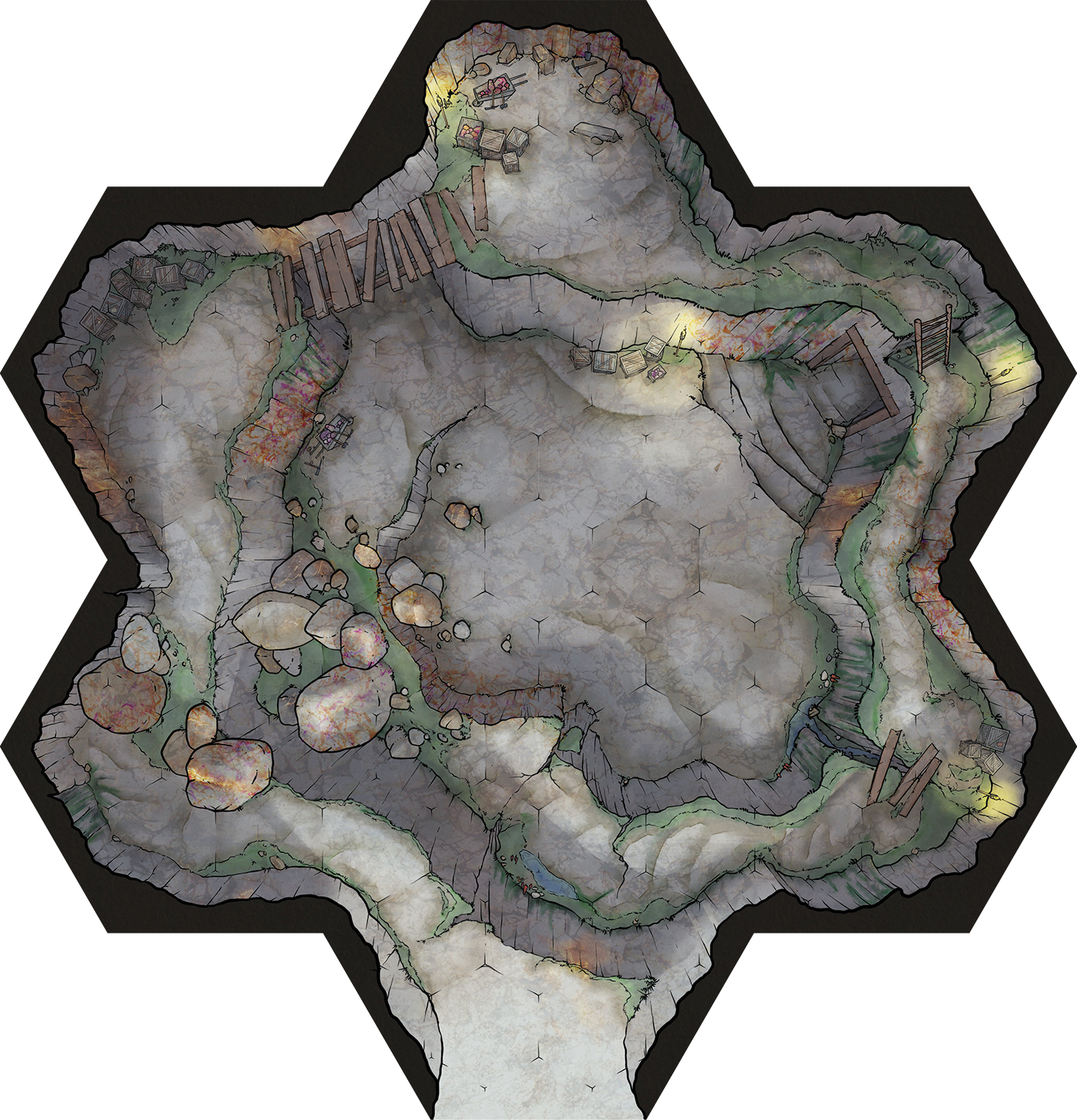 Realm Brew: Underground Quarry Scenario Tile