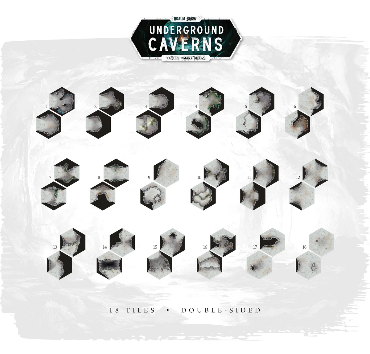 Realm Brew: Underground Caverns Tile Set