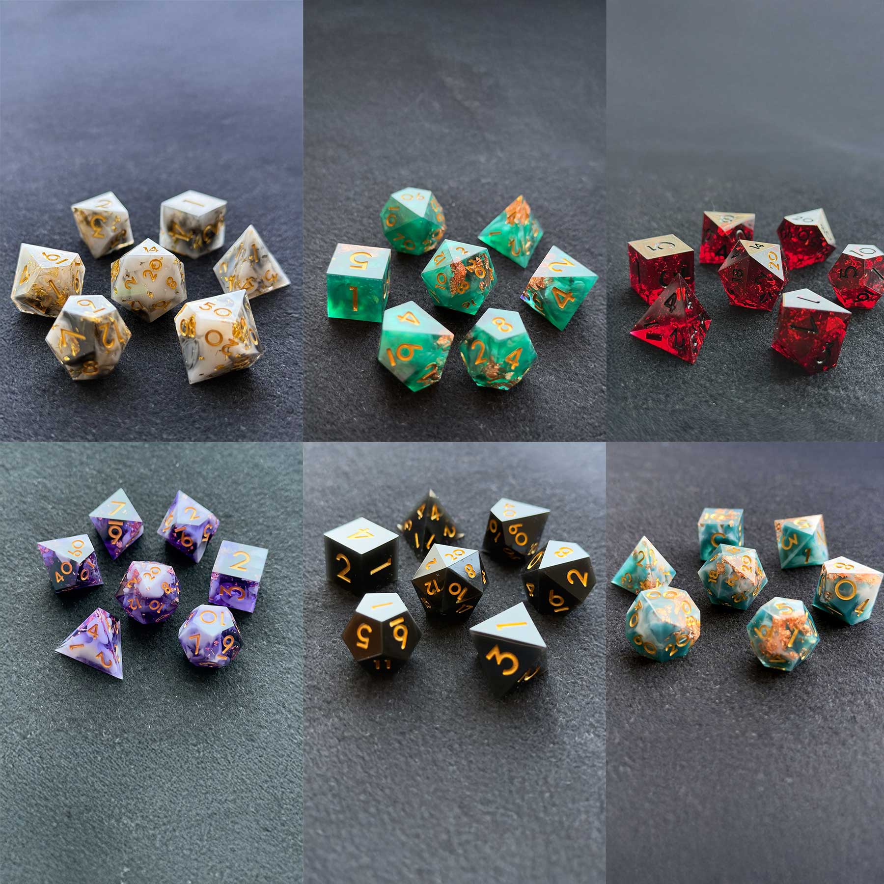 Full Polyhedral Companion Dice Sets