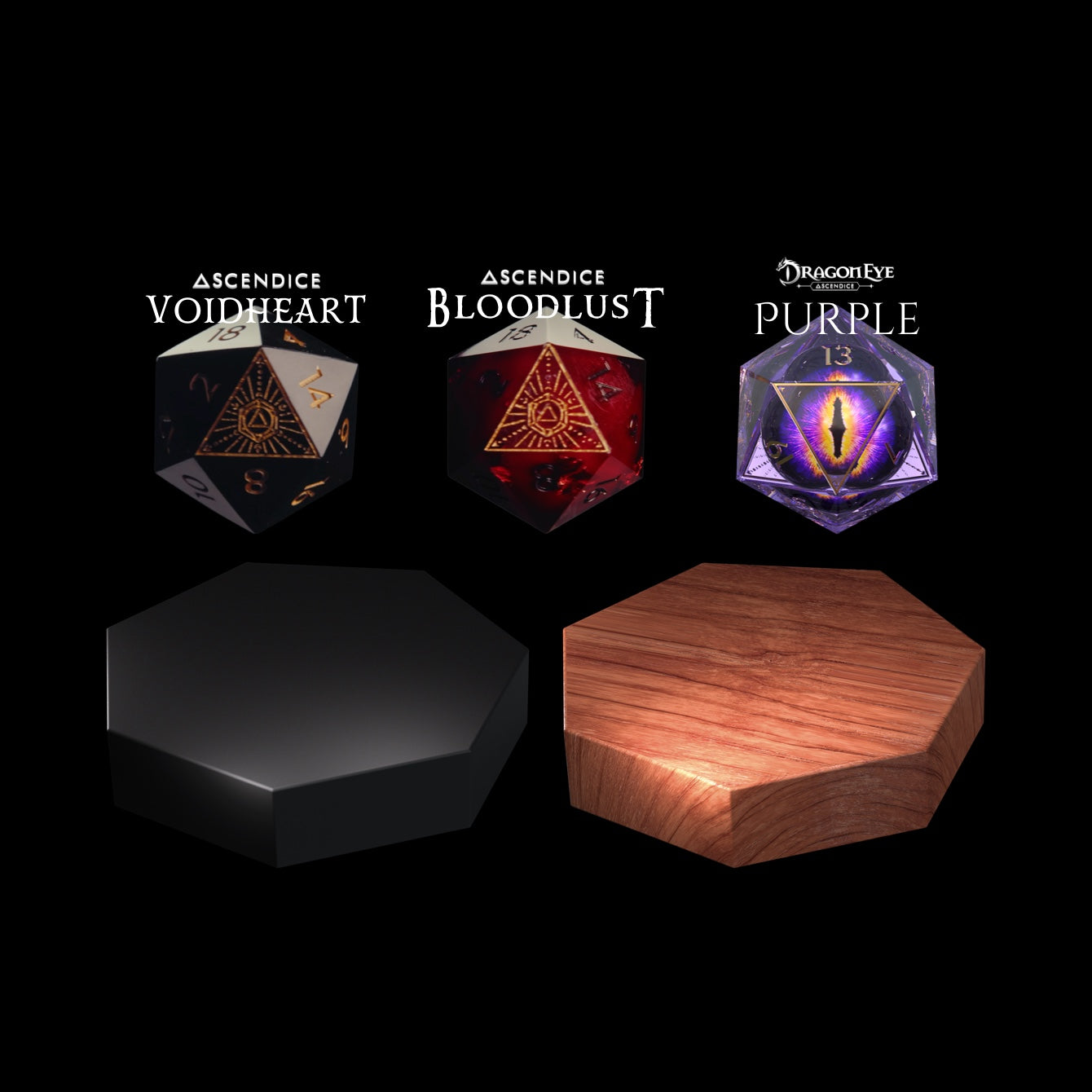 Ascendice Sets - Floating Dice for D&D