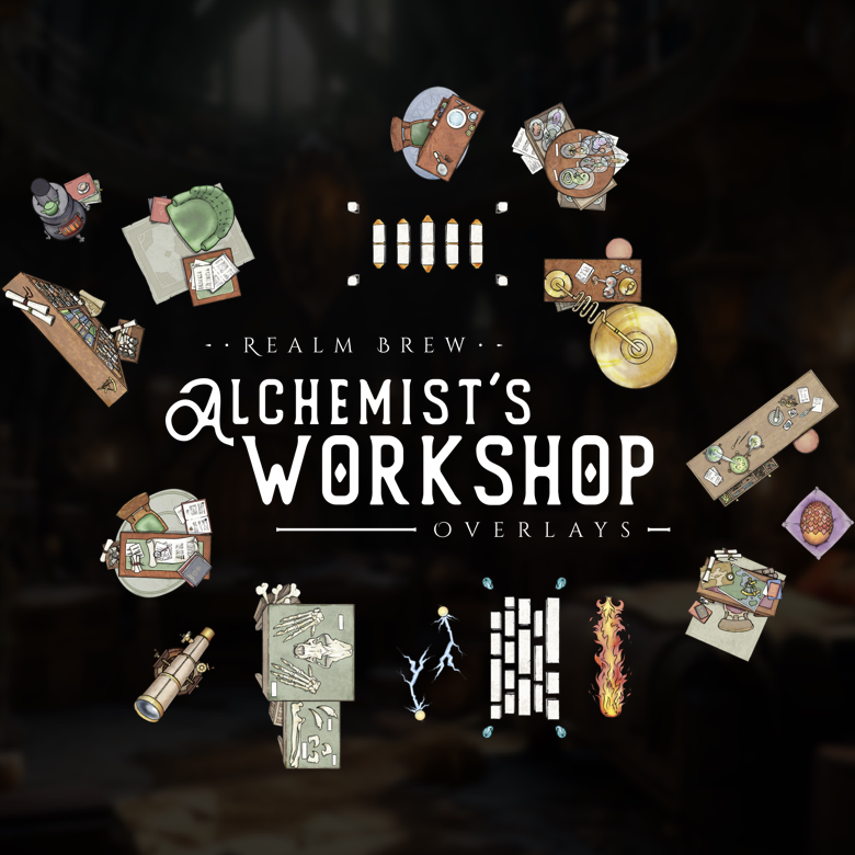 Realm Brew: Alchemist’s Workshop Overlays