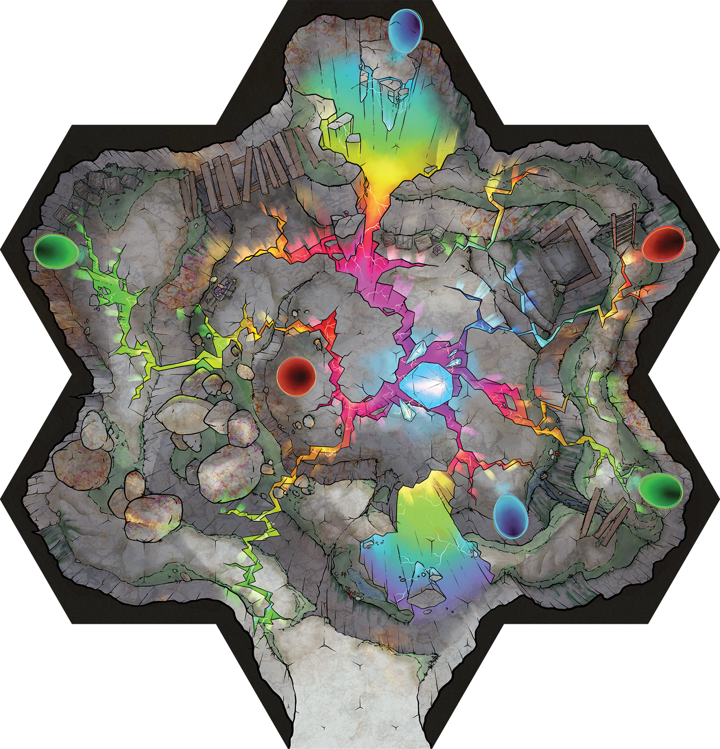 Realm Brew: Underground Quarry Scenario Tile