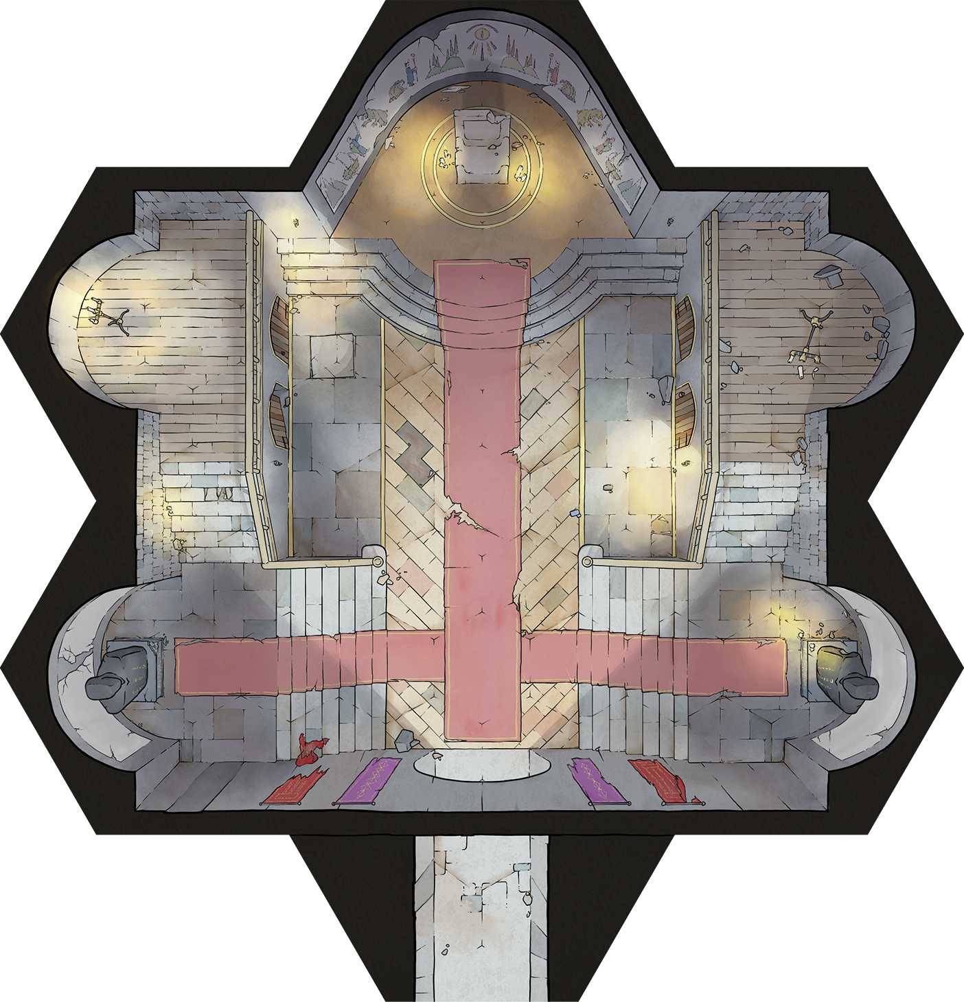 Realm Brew: Underground Throne Room Scenario Tile