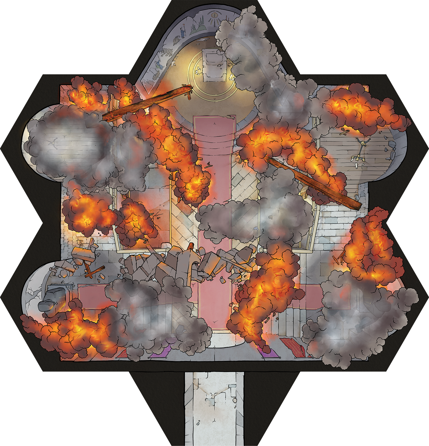 Realm Brew: Underground Throne Room Scenario Tile