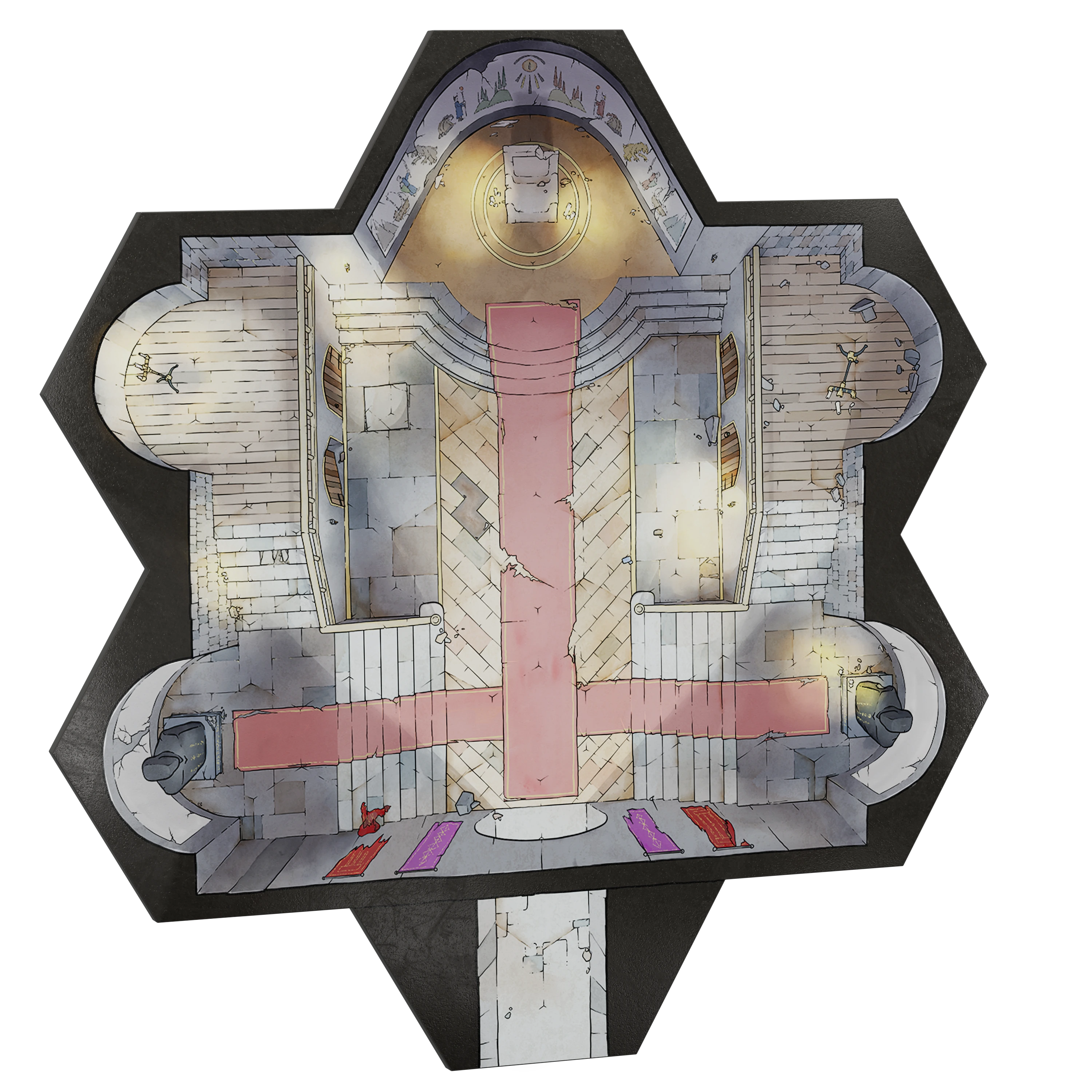 Realm Brew: Underground Throne Room Scenario Tile