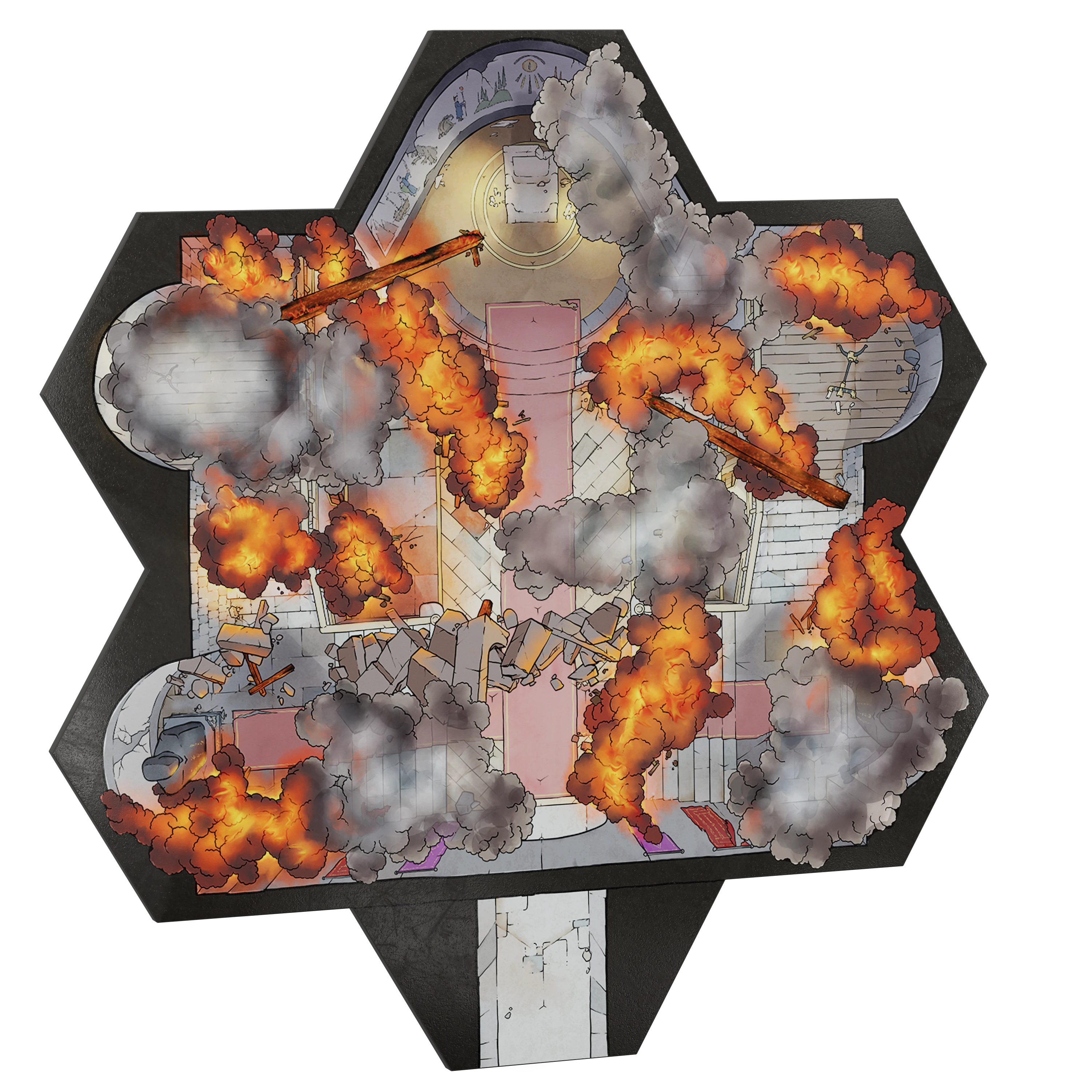 Realm Brew: Underground Throne Room Scenario Tile