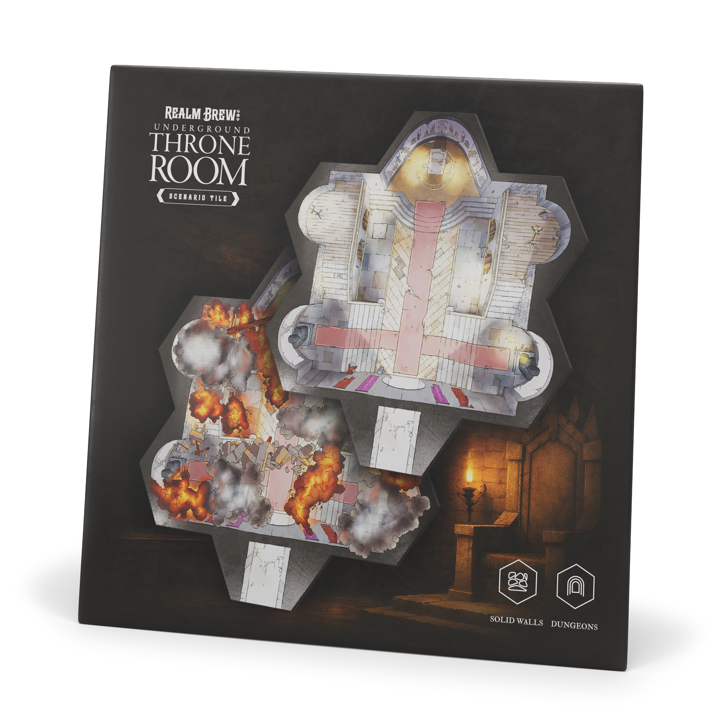 Realm Brew: Underground Throne Room Scenario Tile