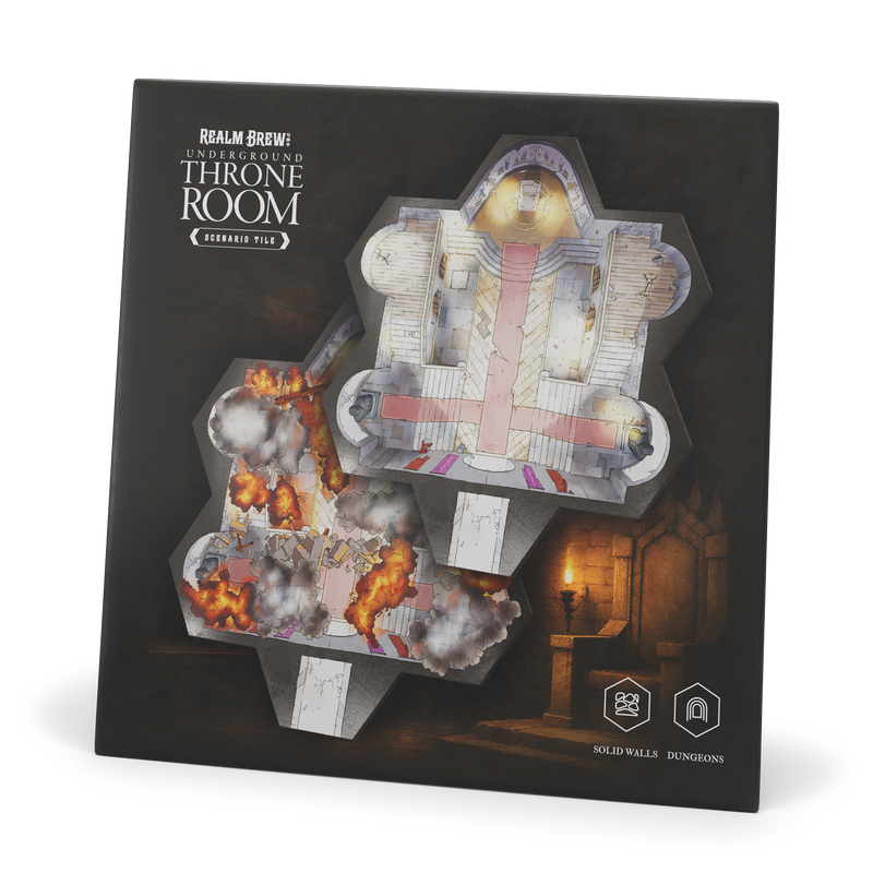 Realm Brew: Underground Throne Room Scenario Tile