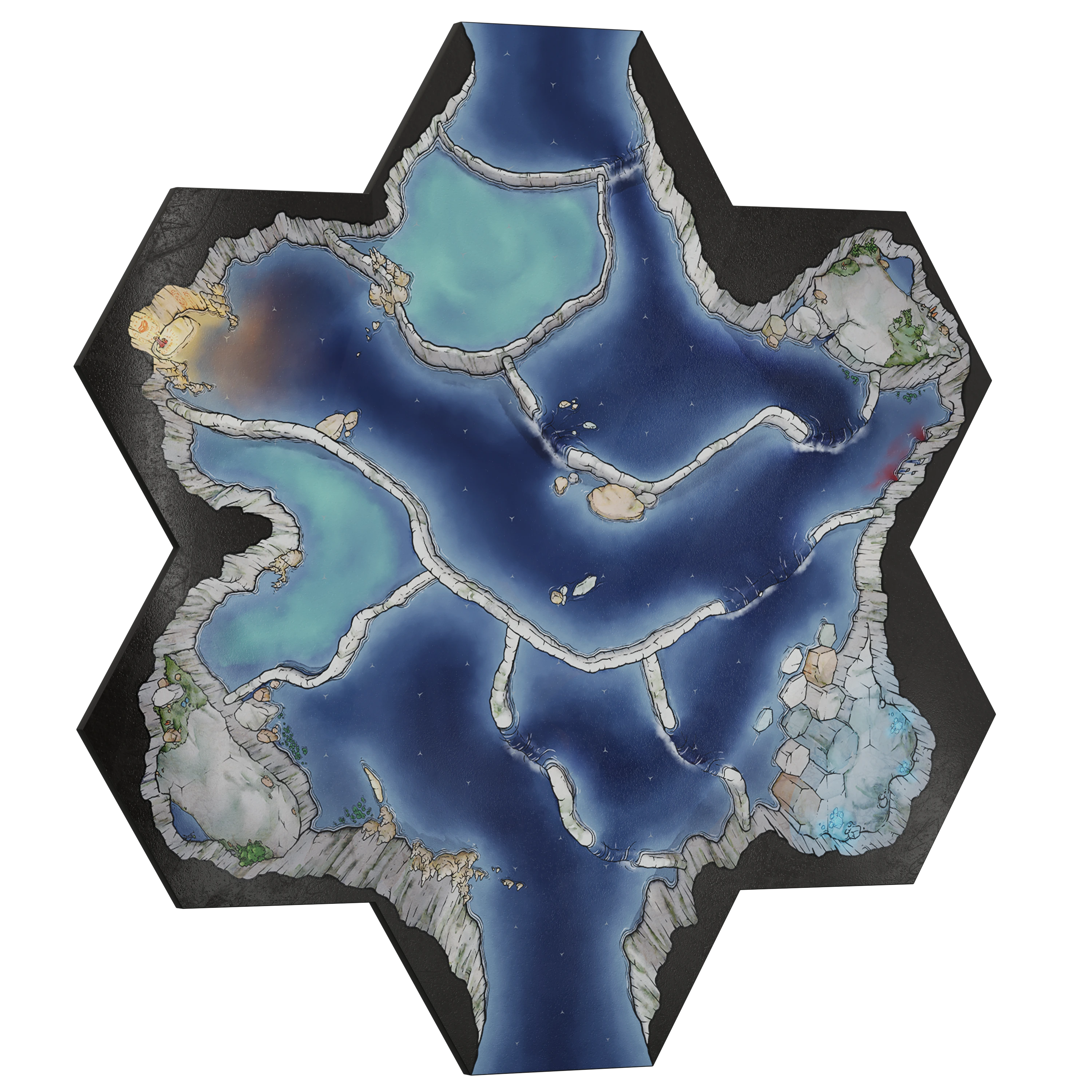 Realm Brew: Travertine Terraces Scenario Tile