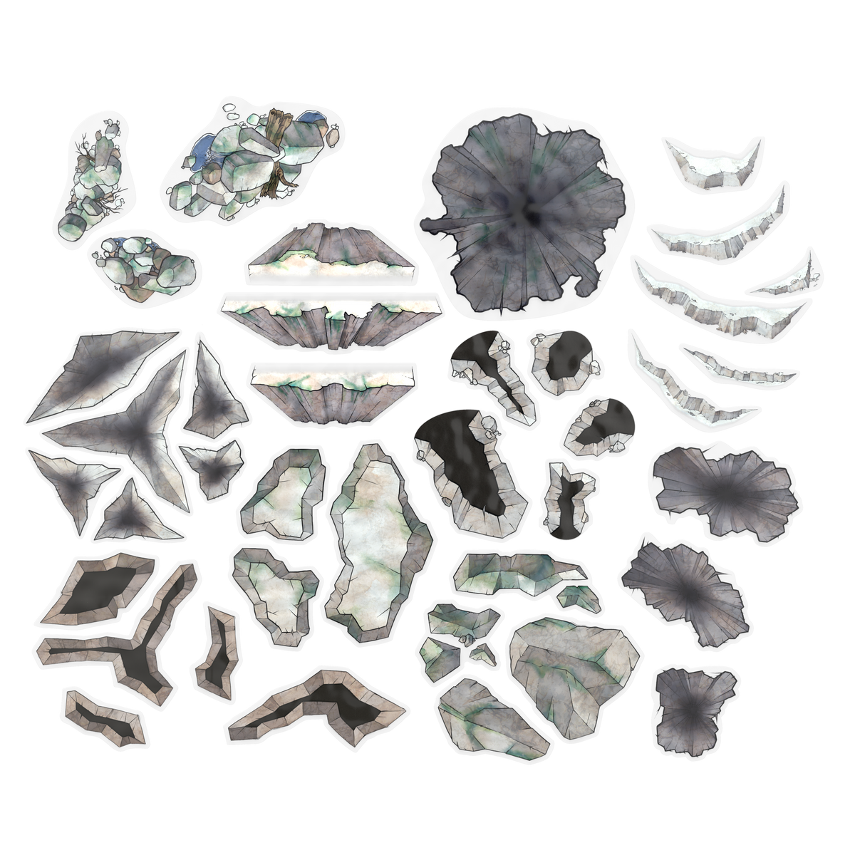 Realm Brew: Underground Caverns Overlays