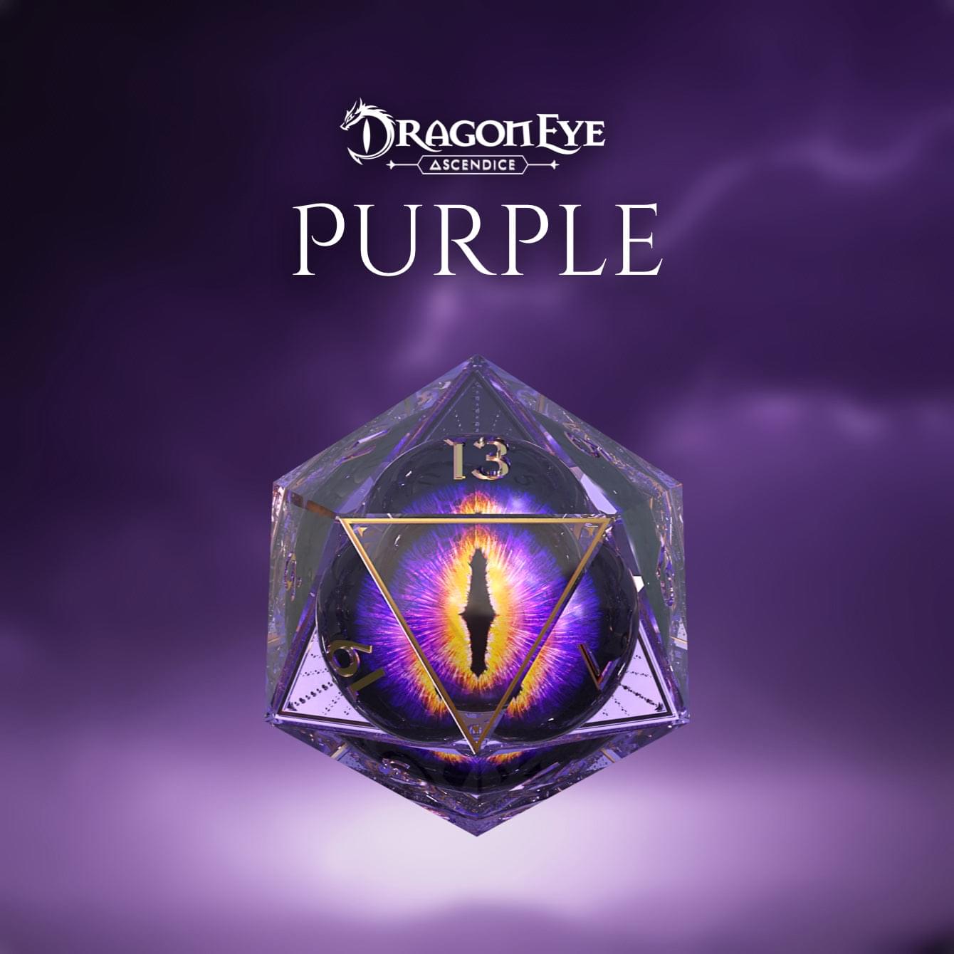Purple Dragon Eye Ascendice D20 [Die Only]
